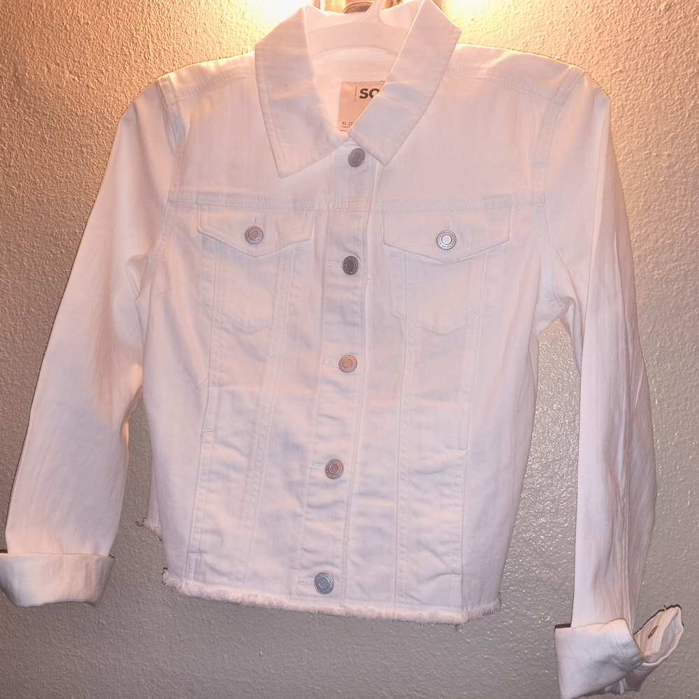Sonoma White Denim Jacket for Women